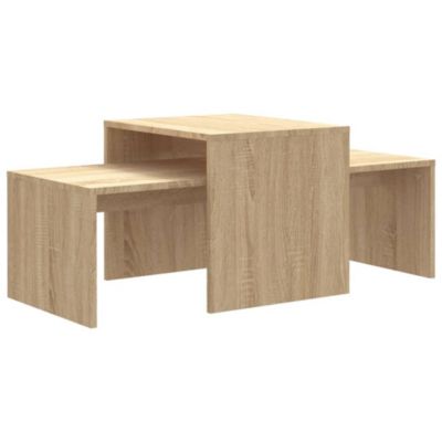 Coffee Table Set Sonoma Oak 39.4"x18.9"x15.7" Engineered Wood