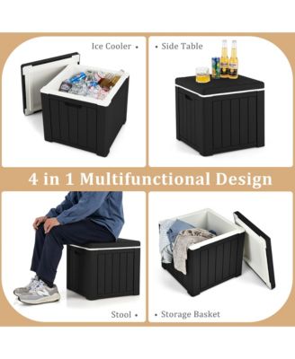 10 Gallon Ice Cooler w/ Built-in Handles and Detachable Lid