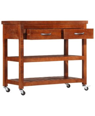 Kitchen Trolley 39.4"x18.9"x35" Solid Wood Acacia