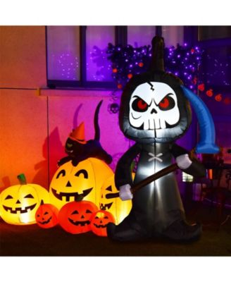 6 Feet Halloween Inflatable Decorations with Built-in LED Lights