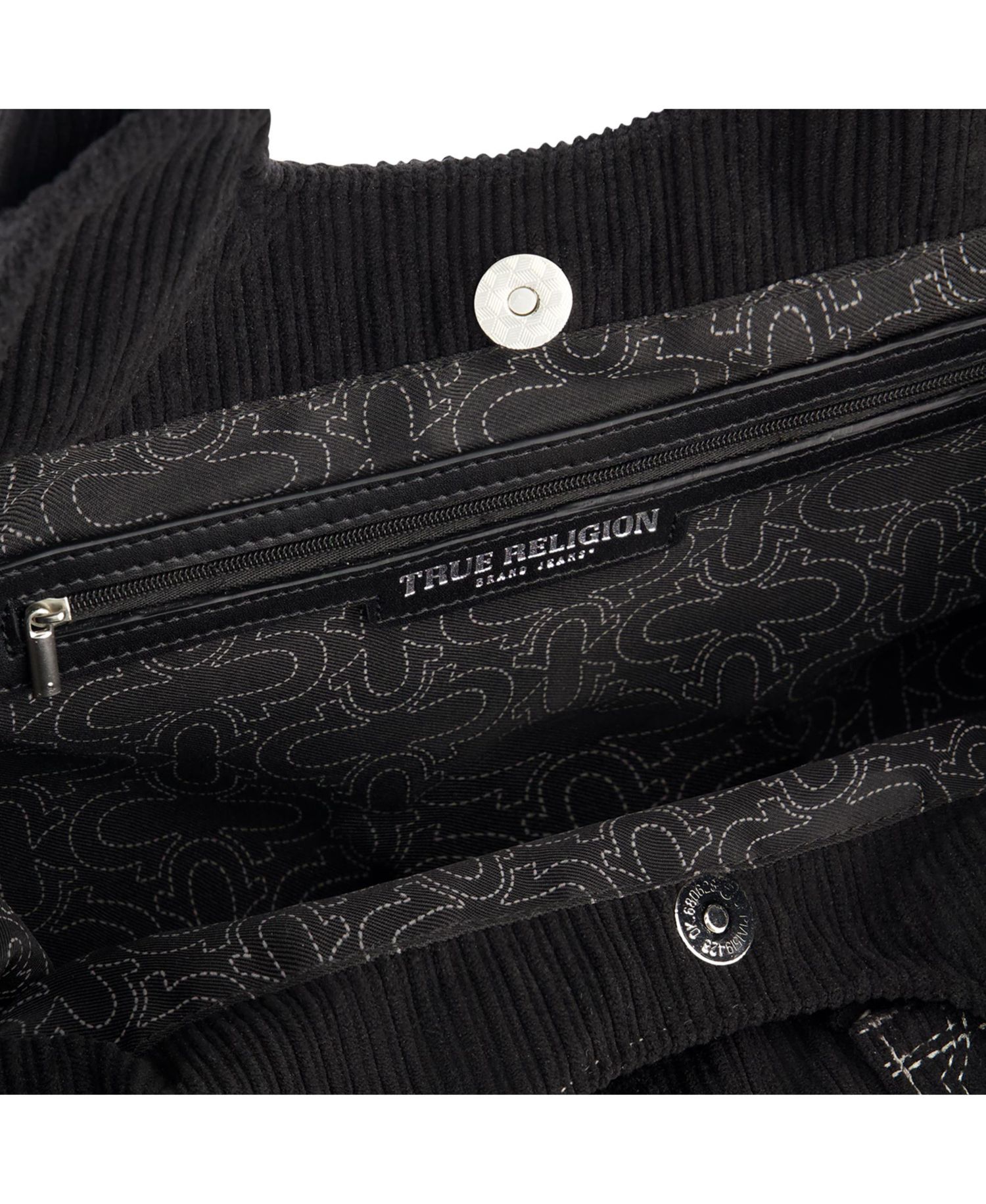 Horseshoe stitch Corduroy satchel.