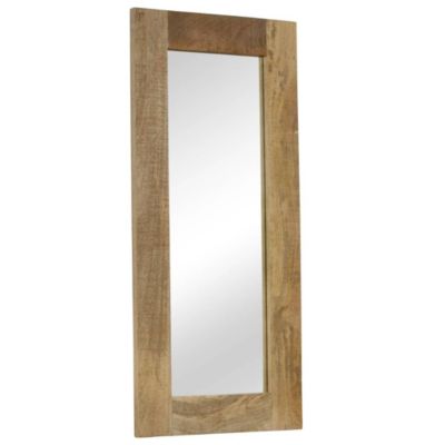 Mirror Brown Solid mango wood, glass 19.7 x 43.3 in