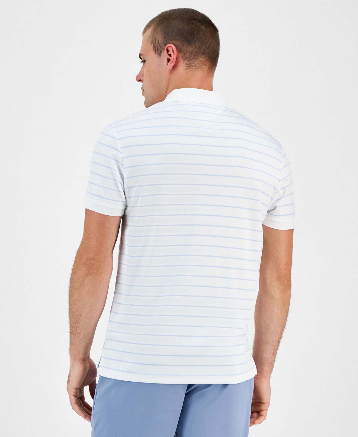 Tommy Hilfiger Men's Regular-Fit Stripe Cotton Polo
