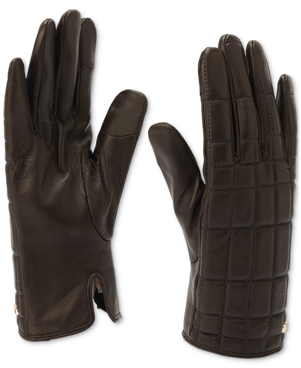 Michael Michael Kors Women's Quilted Leather Tech Gloves