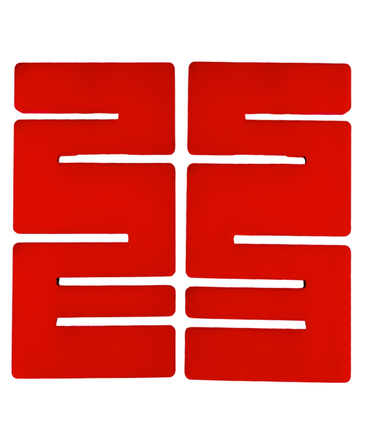 Shop Swanky Designs Geometric Stud Earrings In Red