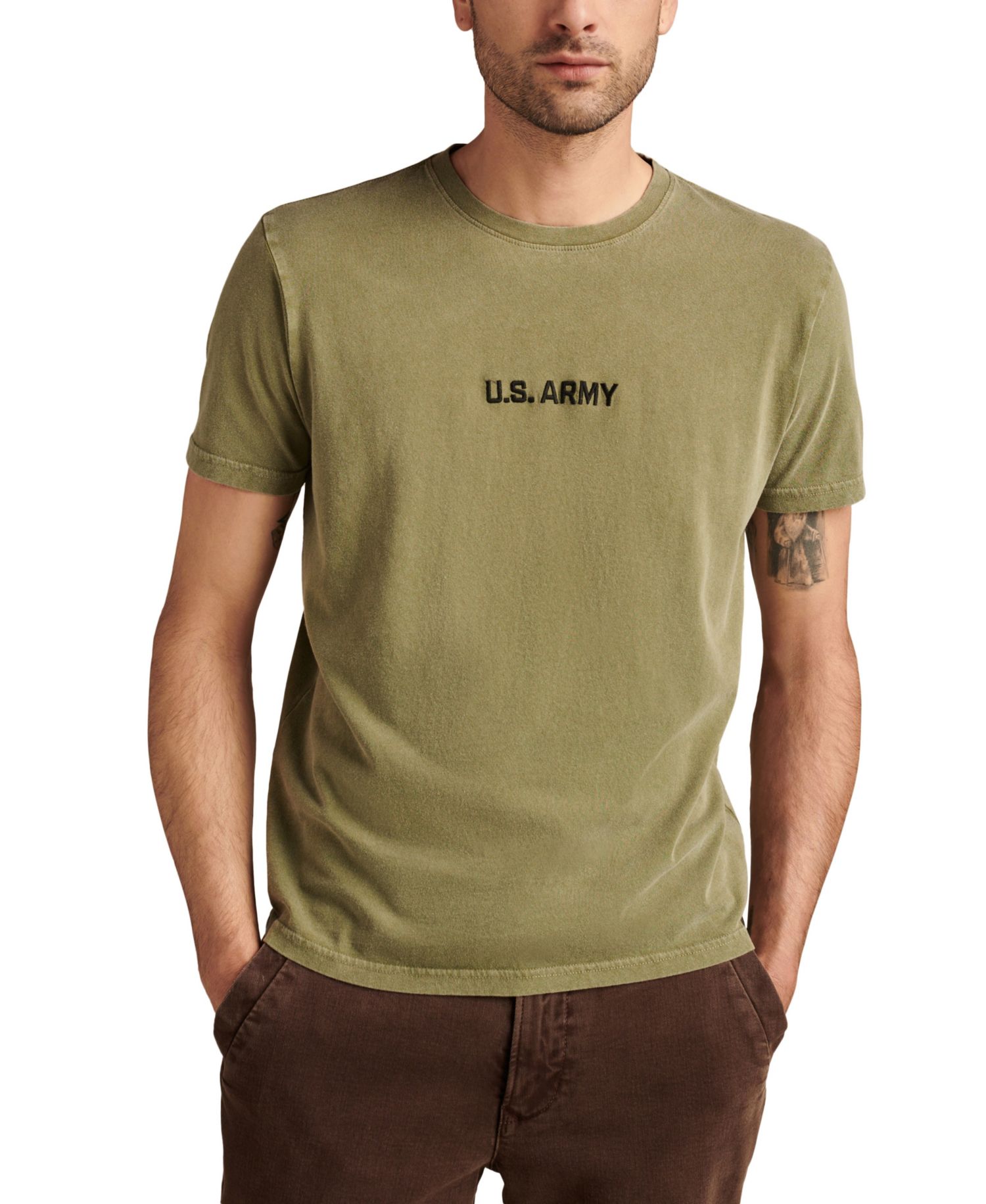 Men's Small Army Logo with Small Back Hit T-Shirt