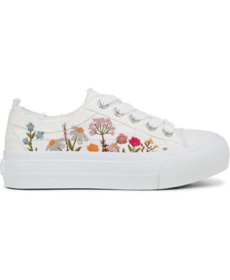Women's Sadie-Sun Embroidered Lace Up Platform Sneakers