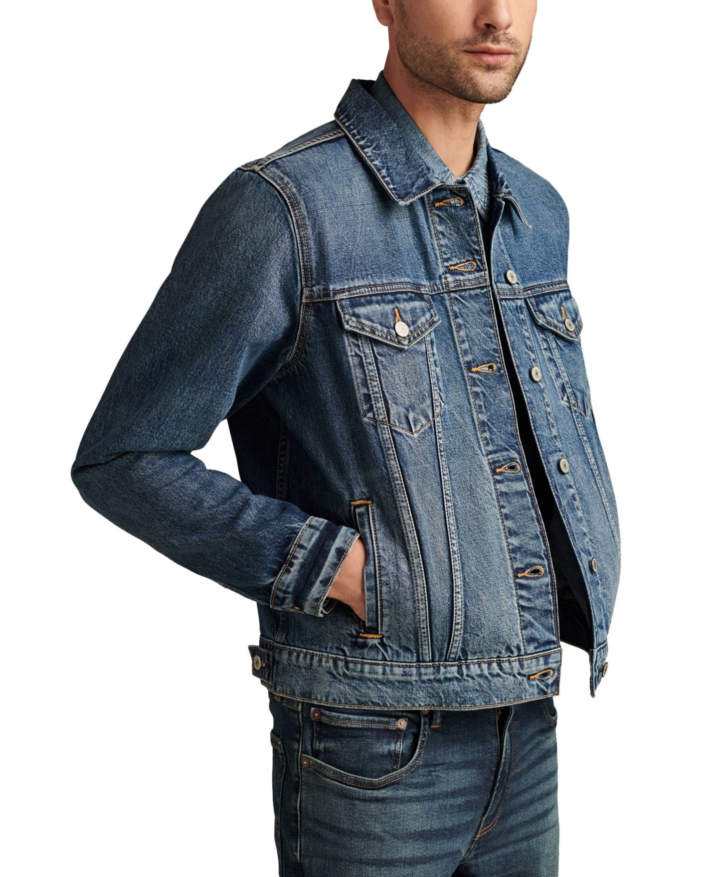 Мужская куртка Lucky Brand Denim Trucker, цвет: Altavista — фото 3