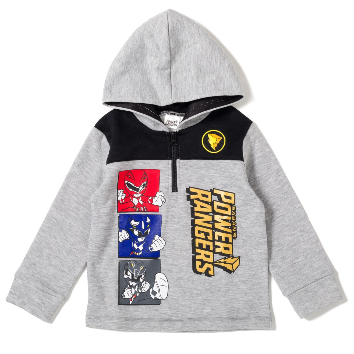 Power Rangers Boys Fleece Half Zip Pullover Hoodie to