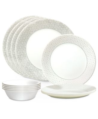 Corelle Vitrelle Signature Knox 12 Pc. Dinnerware Set, Service for 4 ...