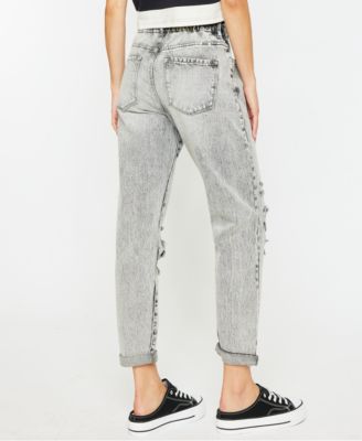 Women's High Rise Cuffed Paper Bag Jeans