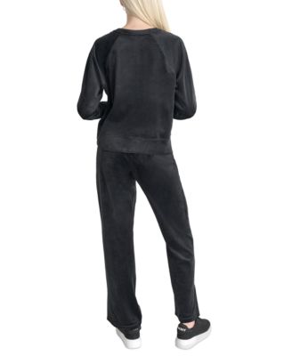 Women's Platinum Velour Crewneck Sweatshirt