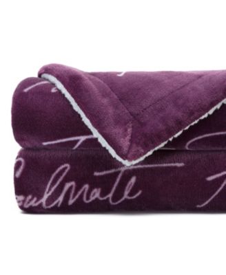 Premium I Love You Gift Throw Blanket - Unconditional Love Together Forever Anniversary Gift Throw - for Women Men Girlfriend Boyfriend Husband Wife (50x65 Inches) - RoseDust Blanket