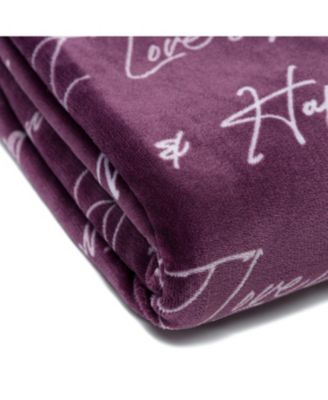 Premium I Love You Gift Throw Blanket - Unconditional Love Together Forever Anniversary Gift Throw - for Women Men Girlfriend Boyfriend Husband Wife (50x65 Inches) - RoseDust Blanket