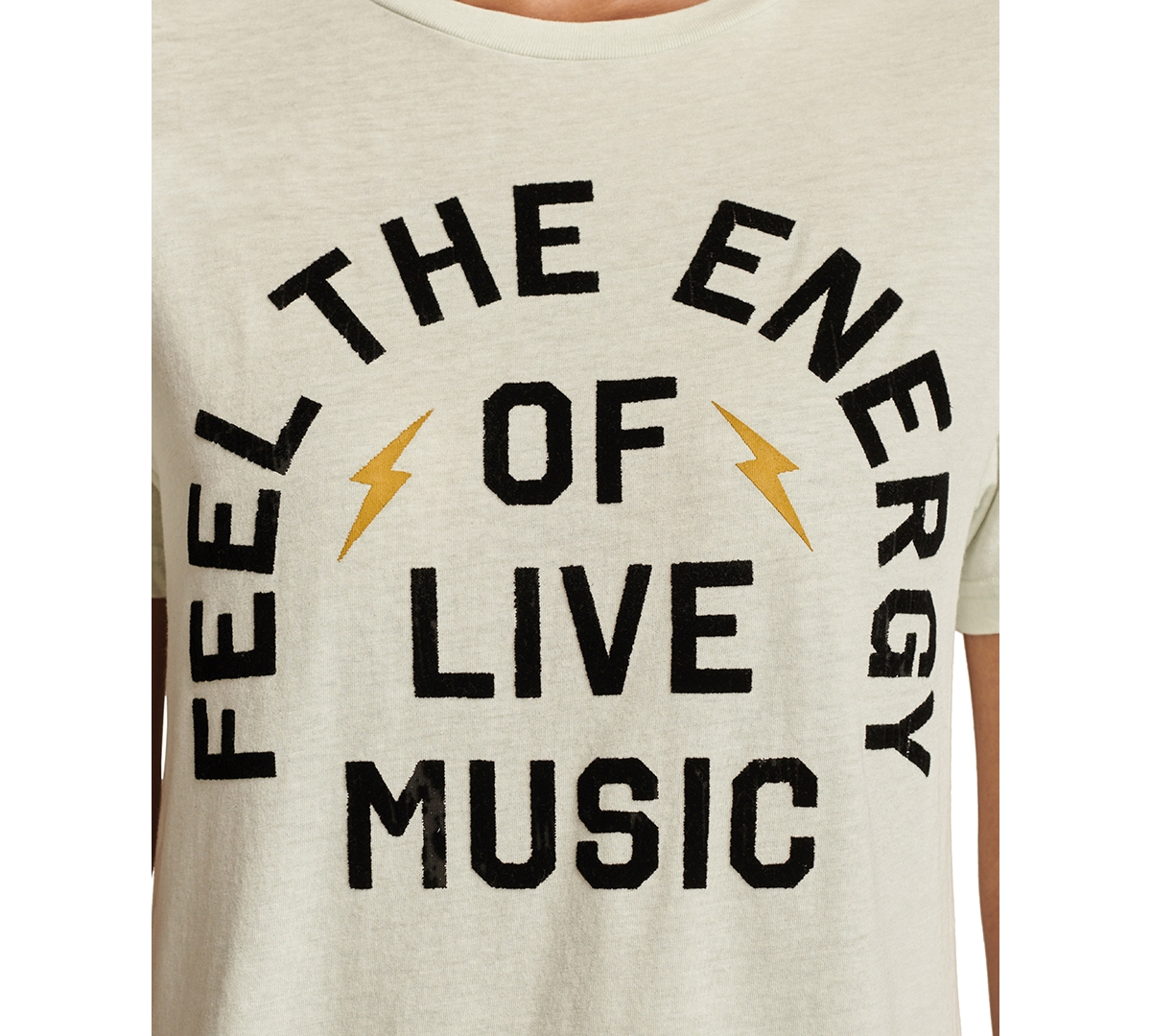 Lucky Brand Women's Feel The Energy Of Live Music Crewneck T-Shirt