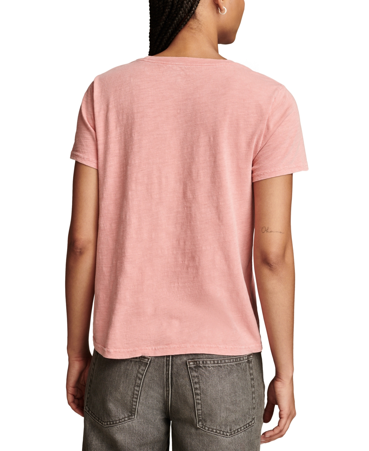 Lucky Brand Women's Hamsa Hands Graphic Print Crewneck T-Shirt