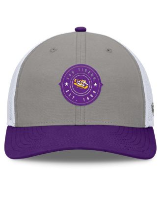 Men's Gray/Purple LSU Tigers Rob Trucker Adjustable Hat