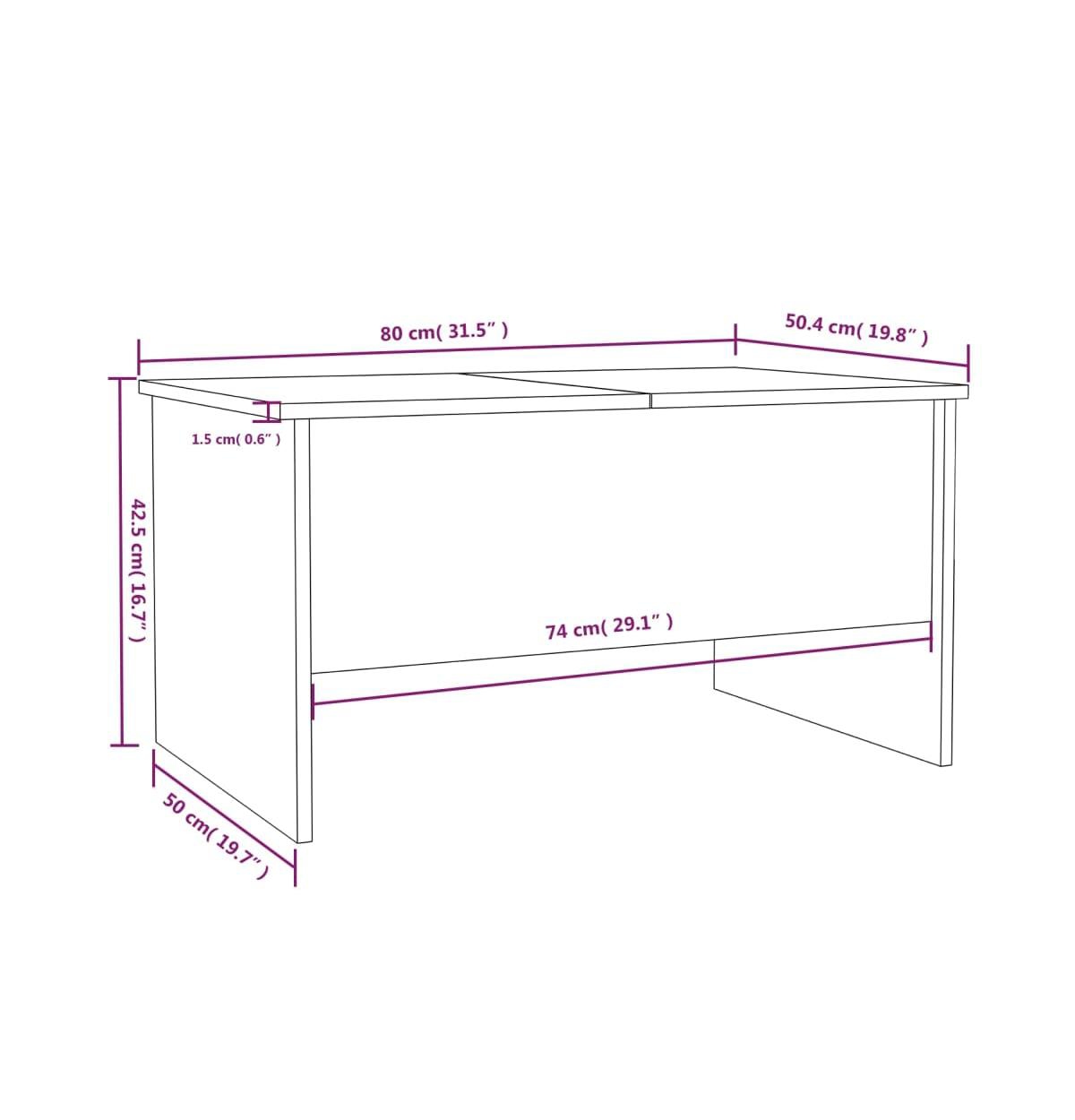 vidaXL Coffee Table31.5