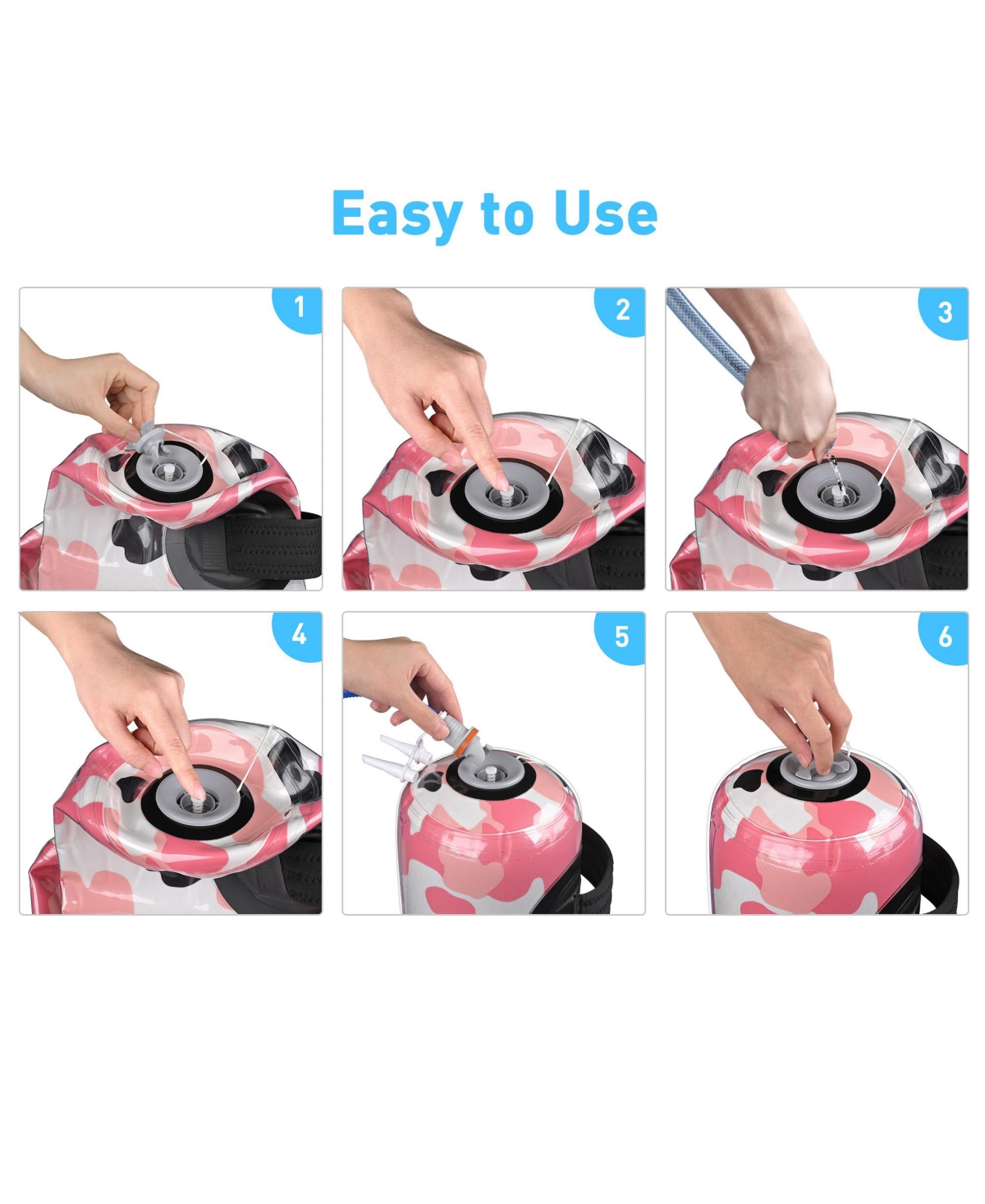 Yescom Foldable Aqua Bag Adjustable Water Weight Portable Home Gym Strength Training