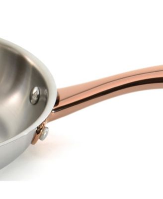 Ouro Gold 18/10 Stainless Steel 9.5" Deep Skillet with Glass Lid 3.1qt.