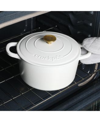 Crock Pot Artisan 7-Quart Round Dutch Oven - Matte Dusty Pink