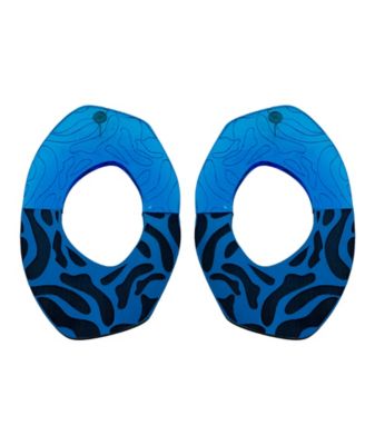 Swanky Designs Small Abstract Geo Studs - Blue 34$