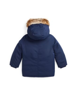 Toddler and Little Boys Artificial-fur-Trim Down Parka Jacket