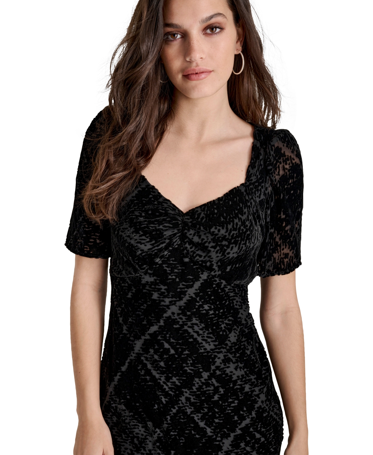 Dkny Women's Sweetheart-Neck Velvet Midi Dress