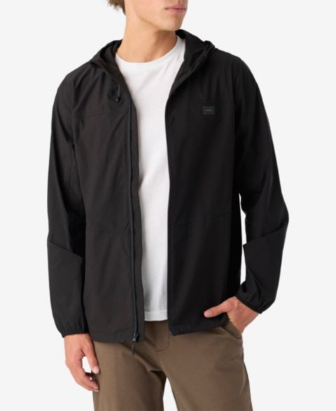Мужская куртка O'Neill Traveler Windbreaker Stretch, цвет: Чёрный