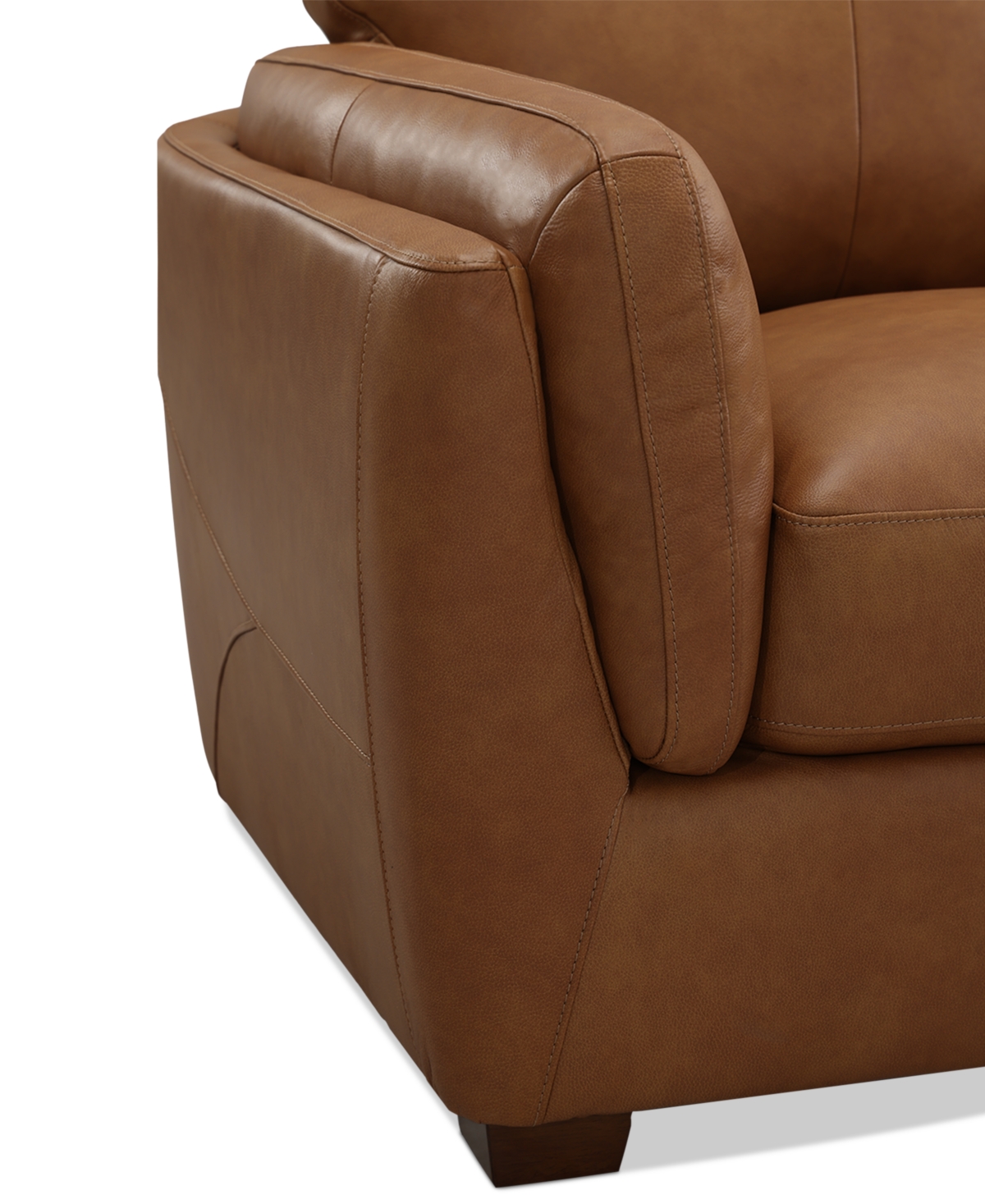 Korder Leather Loveseat, Created for Macy's