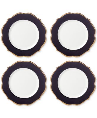 Lenox - Contempo Luxe Black Accent Plates, Set Of 4