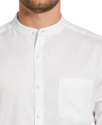 Cubavera Men's Relaxed-Fit Banded Collar Long Sleeve Button-Down Shirt