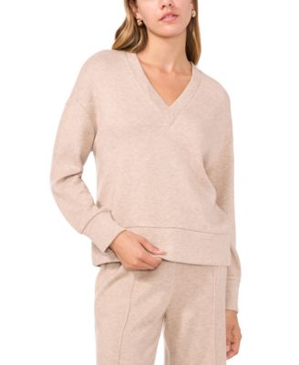 Vince Camuto - Women's Brushed Knit V-Neck Sweater