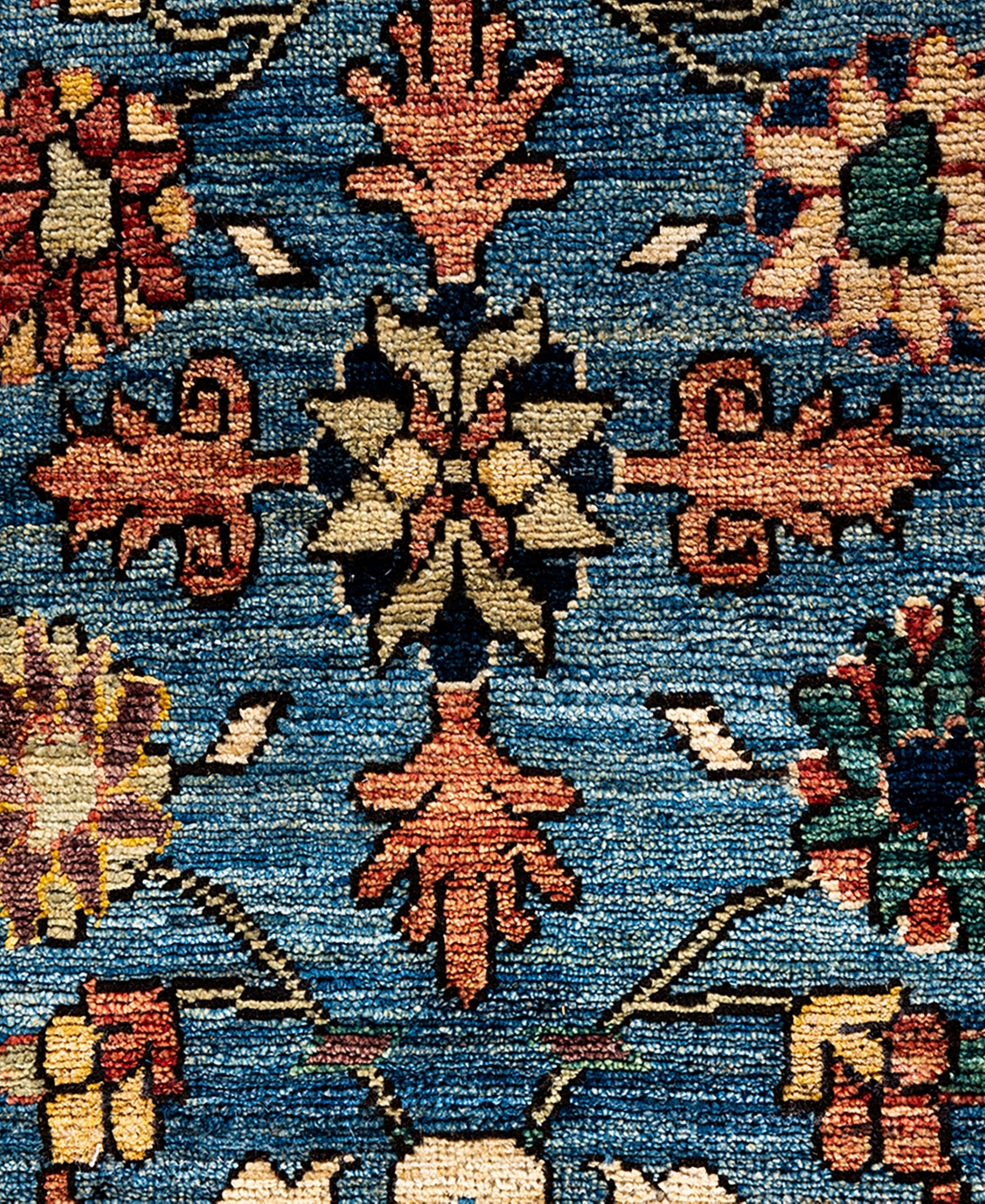 Adorn Hand Woven Rugs Serapi M1993 8'2"x9'7" Area Rug In Light Blue