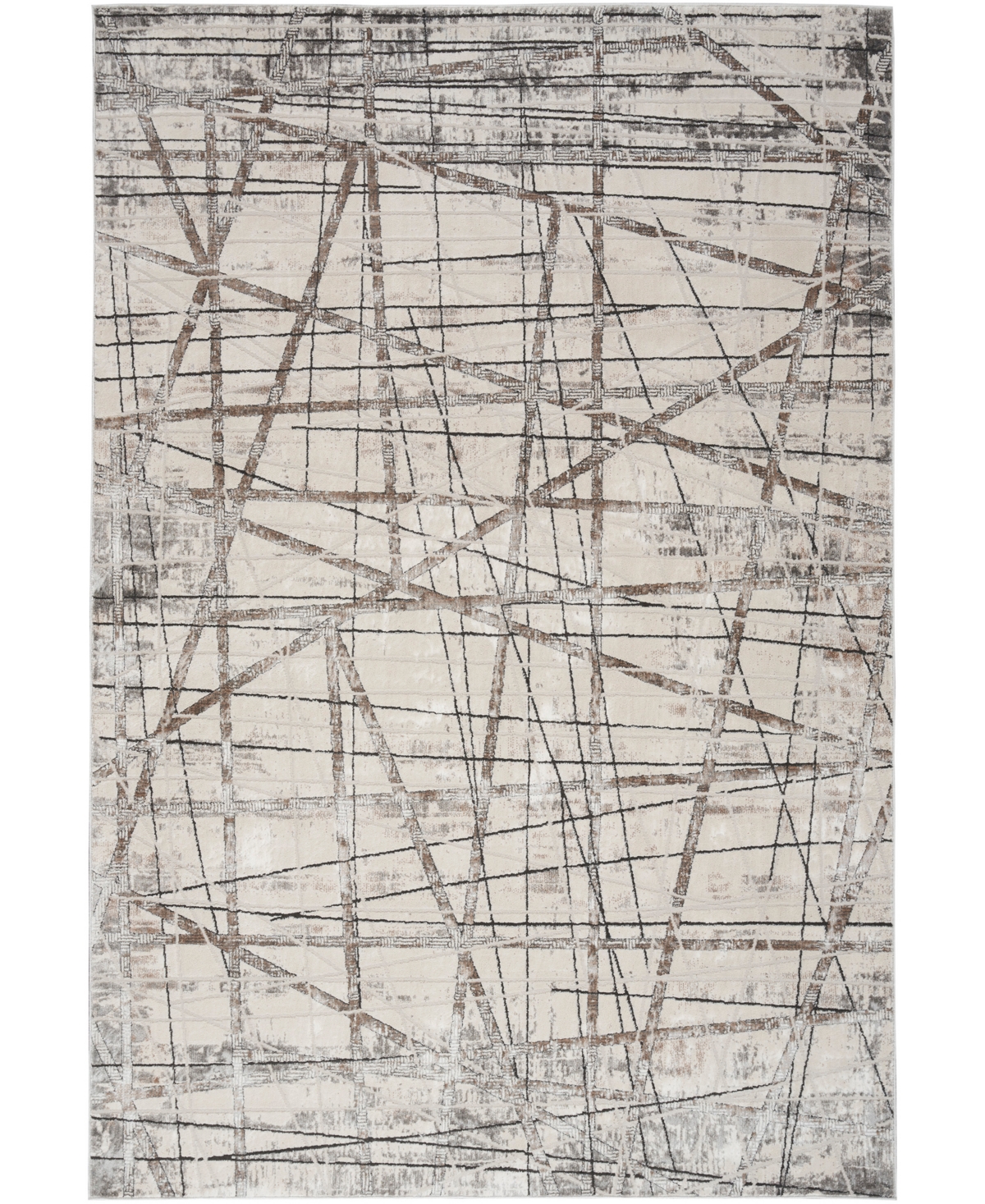 Nourison Home Desire Dsr03 3'11"x5'11" Area Rug In Gray,ivory