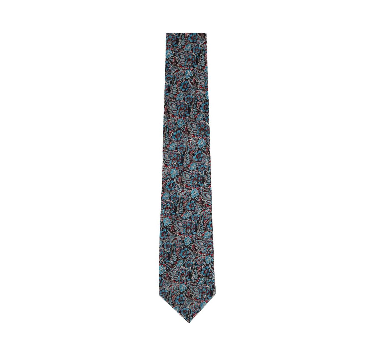 Men's Enzo Exploded Floral Silk Necktie