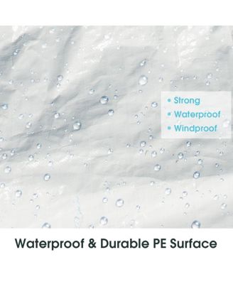 10 x 30 Feet Gazebo Canopy Tent with Connection Stakes and Wind Ropes