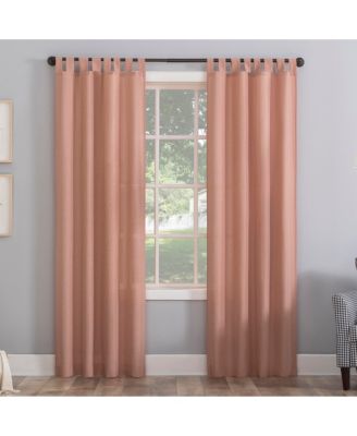 Clifford Heathered Texture Semi-Sheer Tab Top Curtain Panel