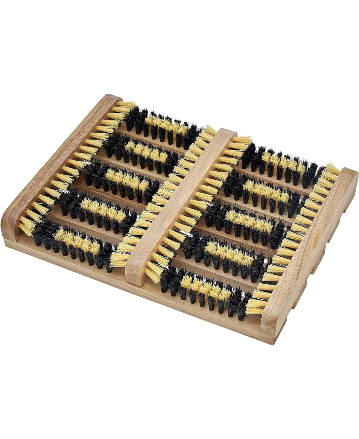 Wood Shoe and Boot Scraper, 10.5" X 14" - For Dirt, Snow, and Mud - Wood