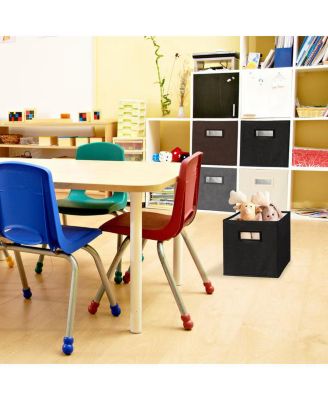 Fabric Organizing Bin, 10.75 Fabric Cube with Handles