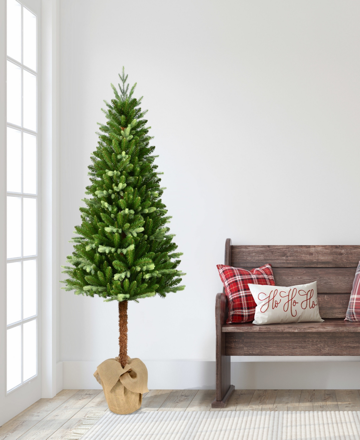 Puleo Pre-lit Alpine Artificial Tree 6 Ft. In Green