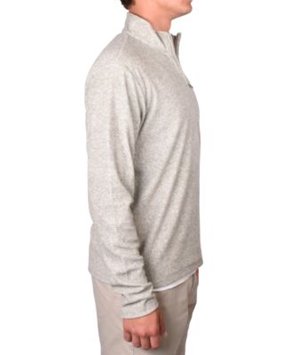 Men's Soft-Brushed Knit Quarter-Zip Sweater 