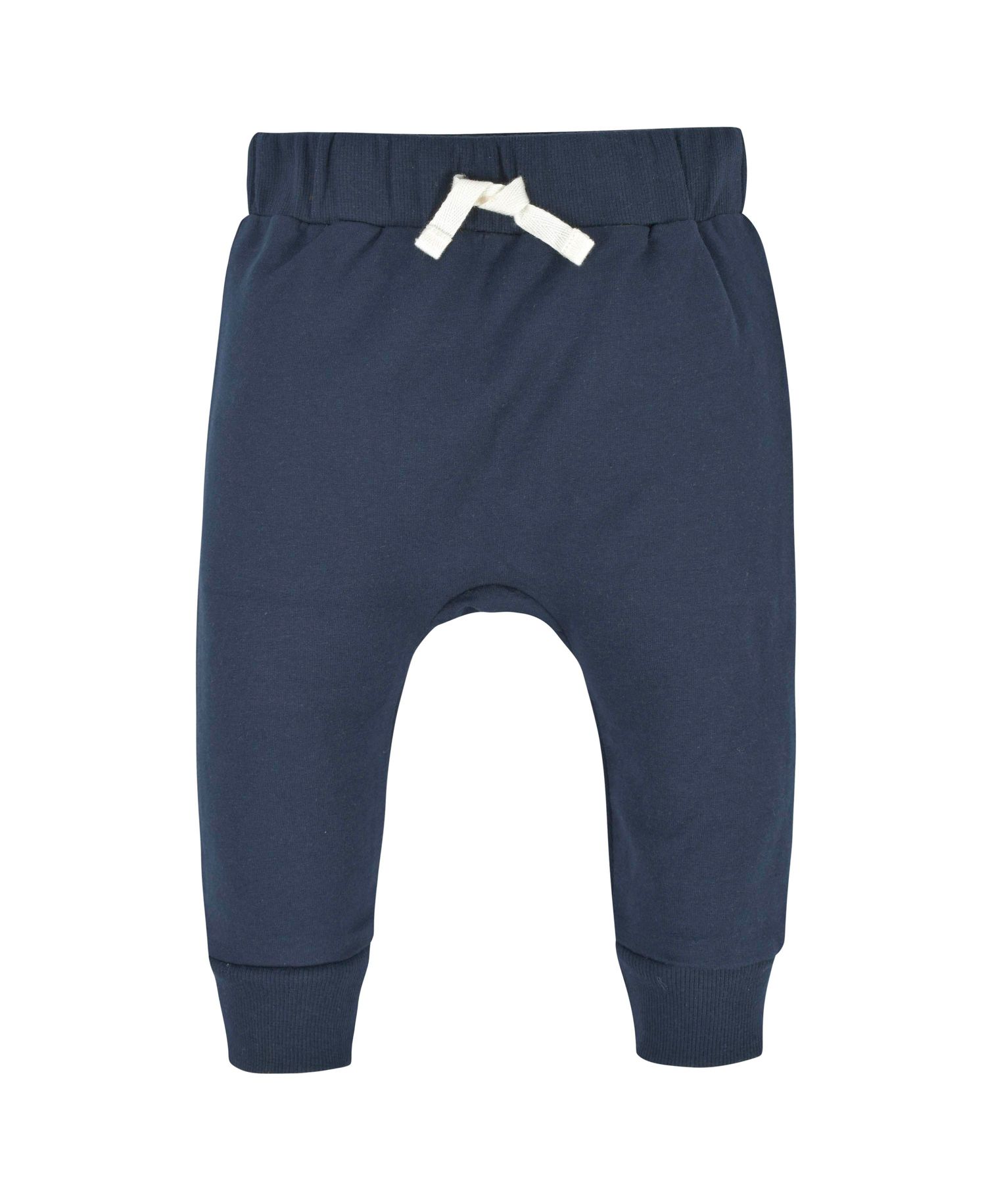 Baby Boys Navy and Grey Premium Joggers, 3-Pack