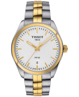 Women's Swiss PR 100 Two-Tone Stainless Steel Bracelet Watch 33mm  T1012102203100