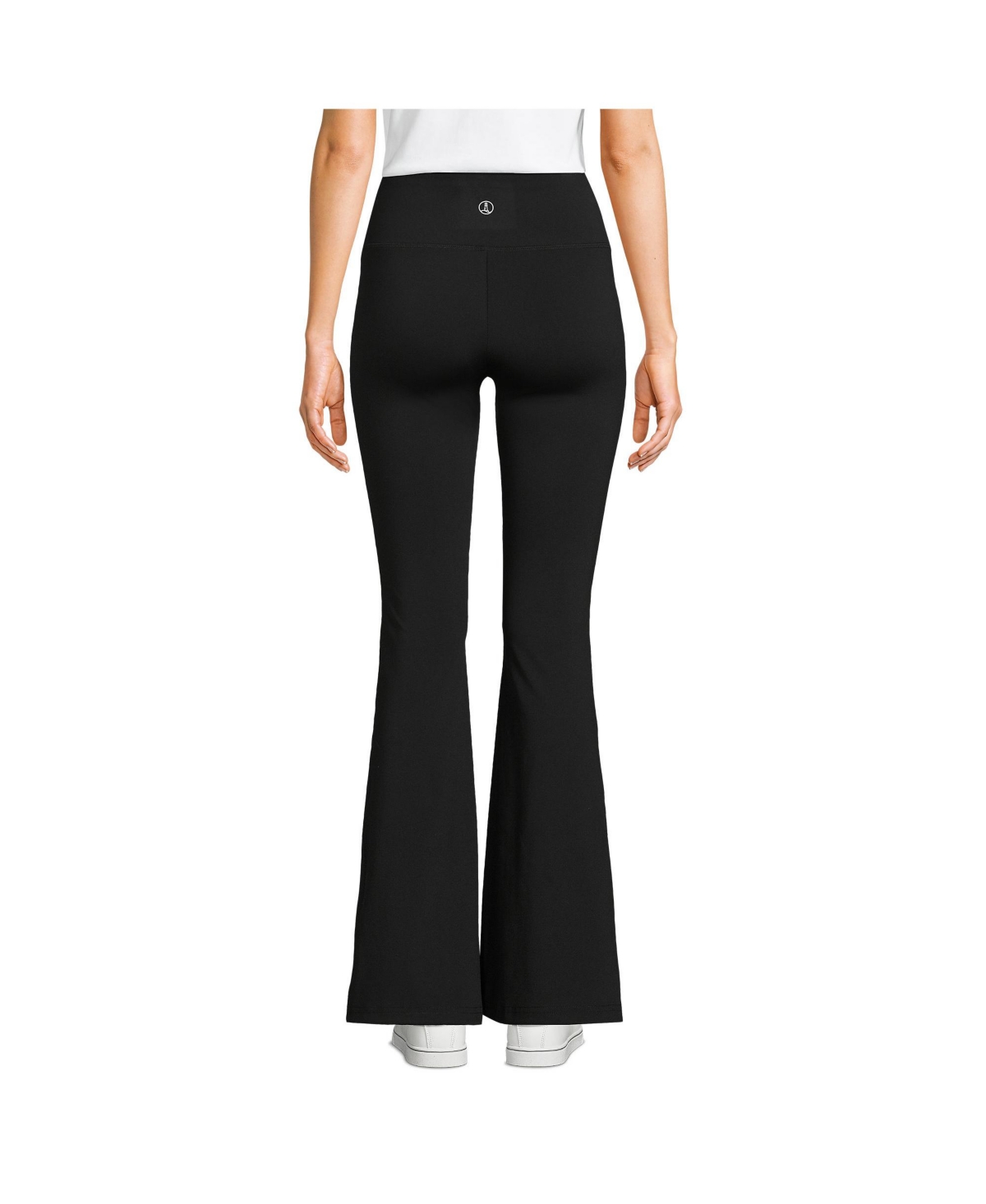 Lands' End Women's Petite Active Hi Impact High Rise Slim Flare Pants