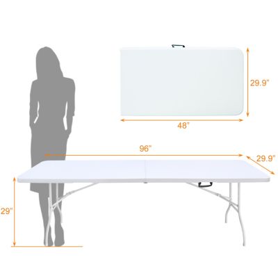 Streamdale 8ft Foldable Table Portable and Durable for Outdoor Activities
