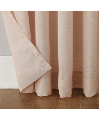 Amalfi Linen Blend Textured Semi-Sheer Rod Pocket Curtain Panel
