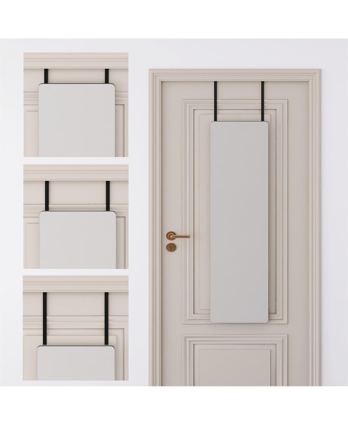 Streamdale Furniture Set of 2 Wall Mount Mdf Mirrors