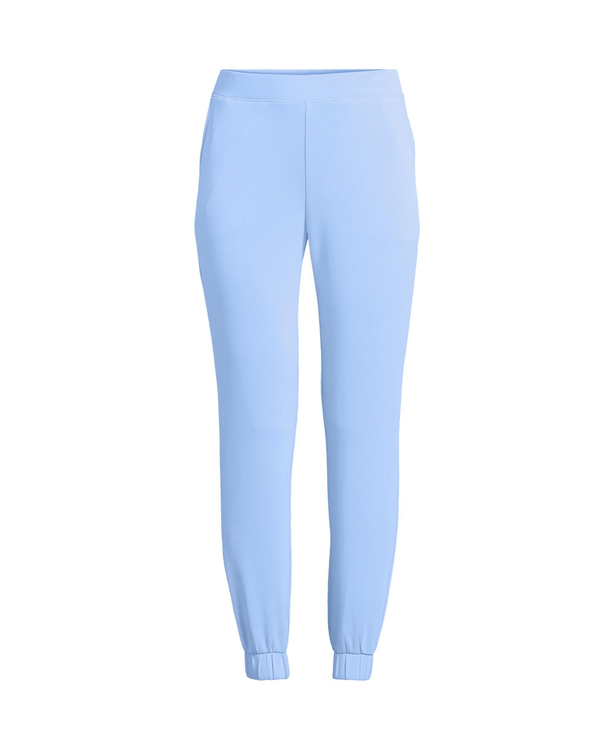 Lands' End Women's Petite Cupro Knit Mid Rise Jogger Pants