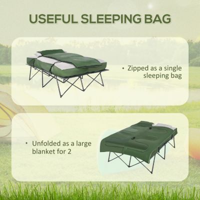 Portable Camping Cot and Accessories Set for Outdoor Adventures
